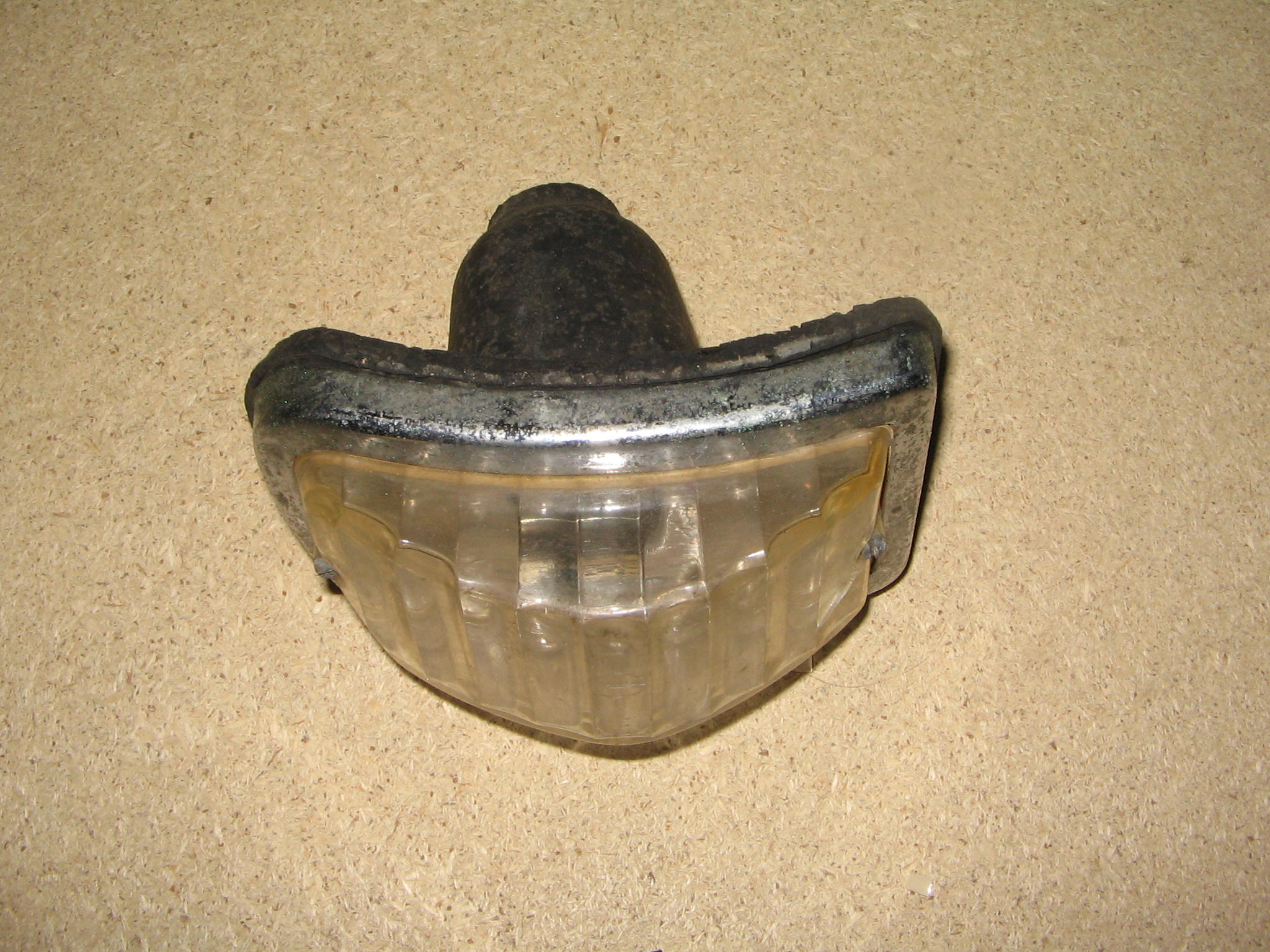 FANALINO BASE METALLO TRSPARENTE IN VETRO N.182